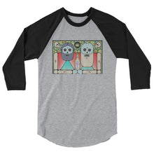 Founders Portrait 3/4 sleeve raglan shirt by Mike Egan