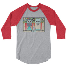 Founders Portrait 3/4 sleeve raglan shirt by Mike Egan