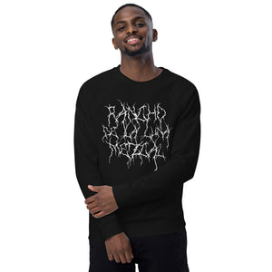 RDLL Mezcal - Black Metal Unisex organic raglan sweatshirt