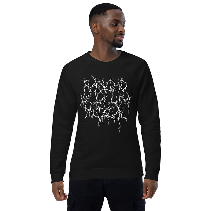 RDLL Mezcal - Black Metal Unisex organic raglan sweatshirt